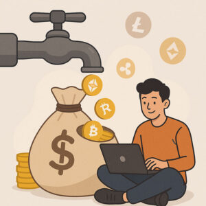 درآمدزایی از فاست های ارز دیجیتال (راهنمای کامل)