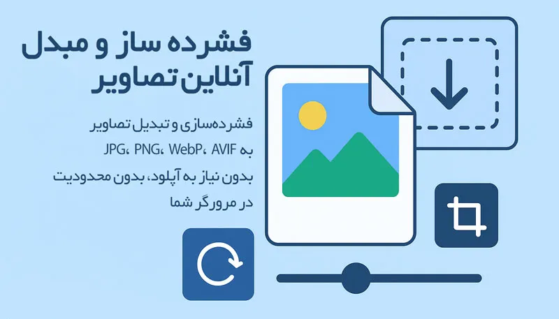 بنر ابزار آنلاین فشرده‌ساز و تبدیل تصاویر
