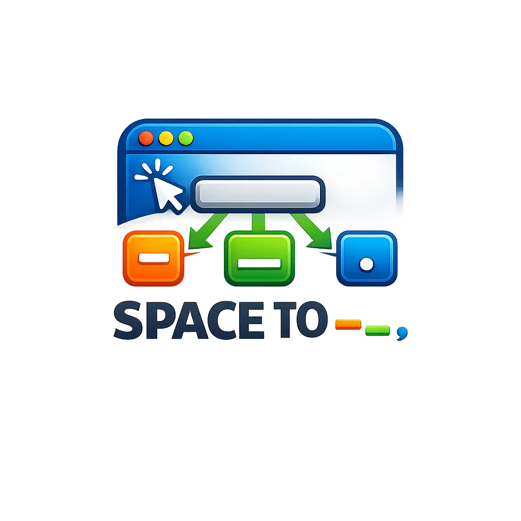 ابزار آنلاین جایگزینی فاصله با کاراکتر